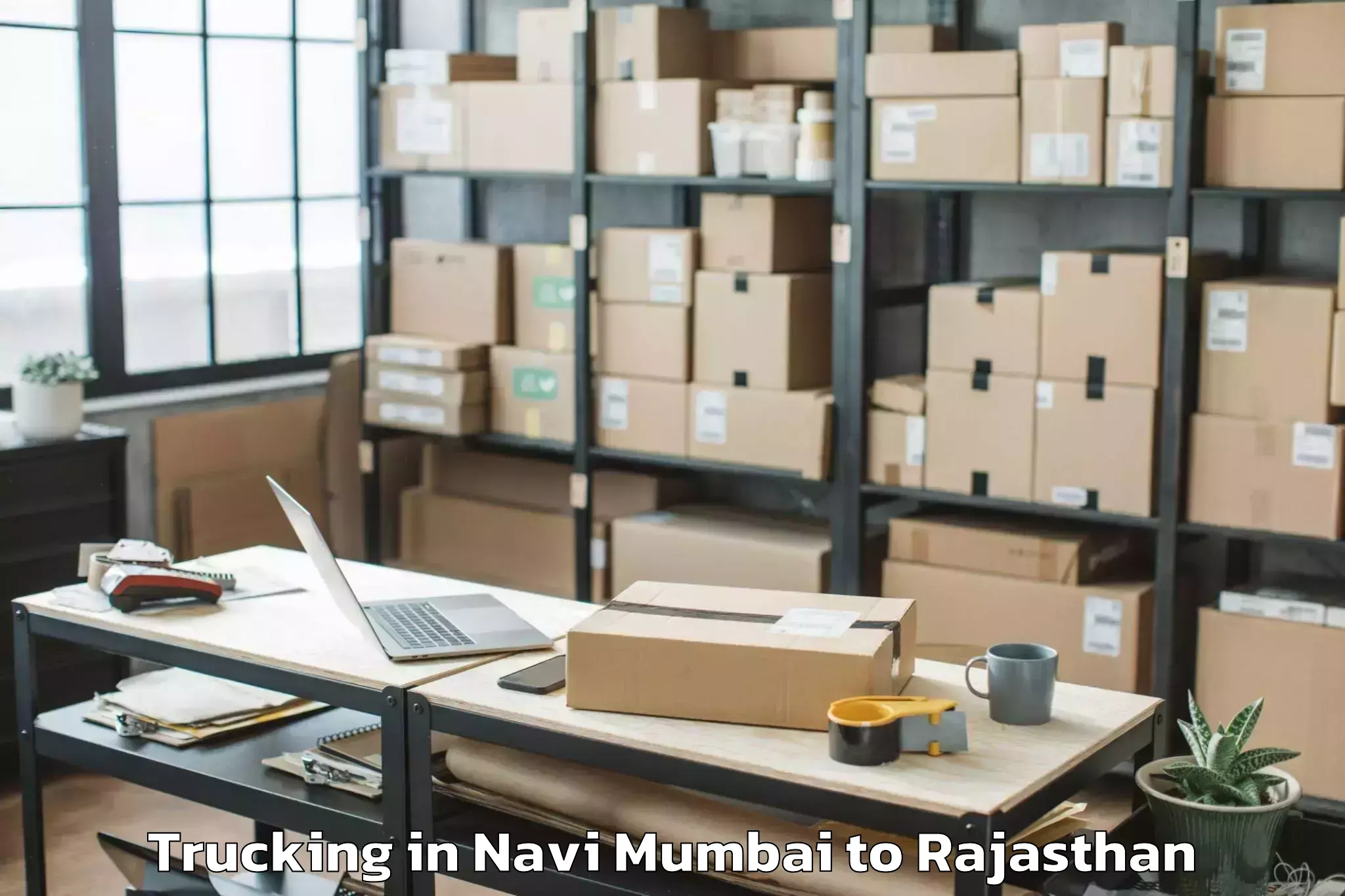 Reliable Navi Mumbai to Vallabhnagar Trucking